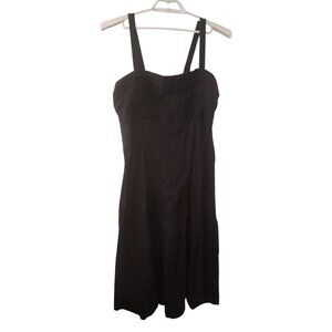 Abercrombie & Fitch nwt dress XL tall Emerson black midi linen blend sleeveless